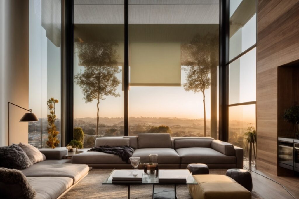 modern Oakland home interior with energy-saving window films